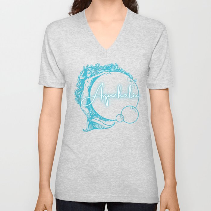 Aquaholic Bubble V Neck T Shirt