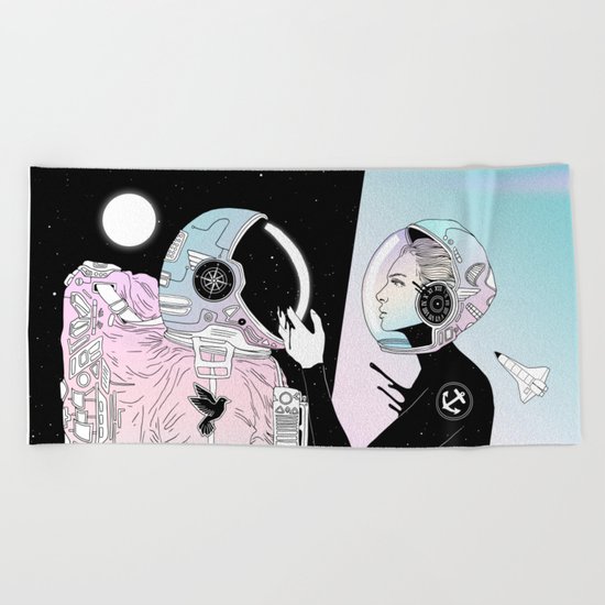 I Found a Place for Us (Summer Pastel) Beach Towel