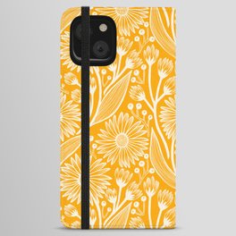 Saffron Coneflowers iPhone Wallet Case