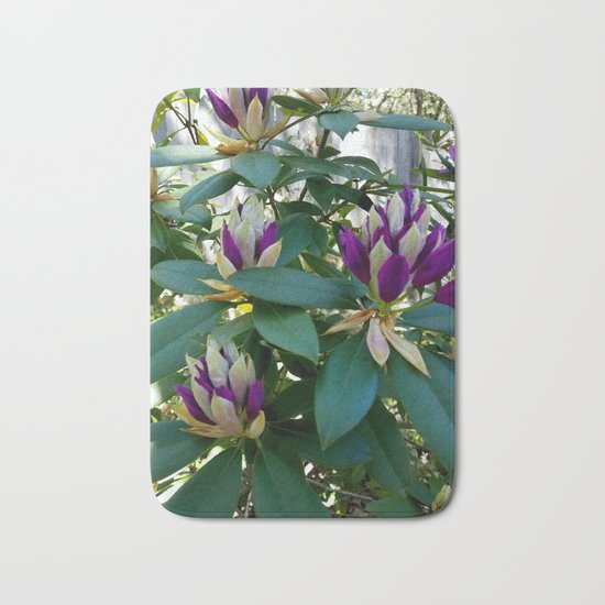 Rhododendrons Ready to Bloom Bath Mat