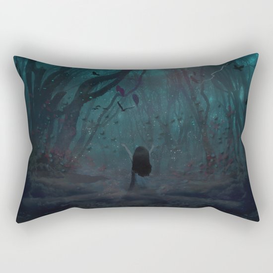 Lost In The World Of My Own Rectangular Pillow