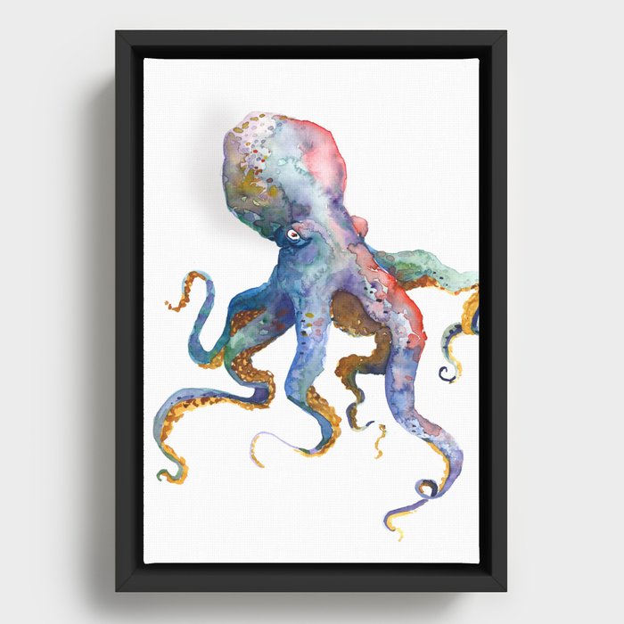 Octopus by Mark Ludy Framed Canvas