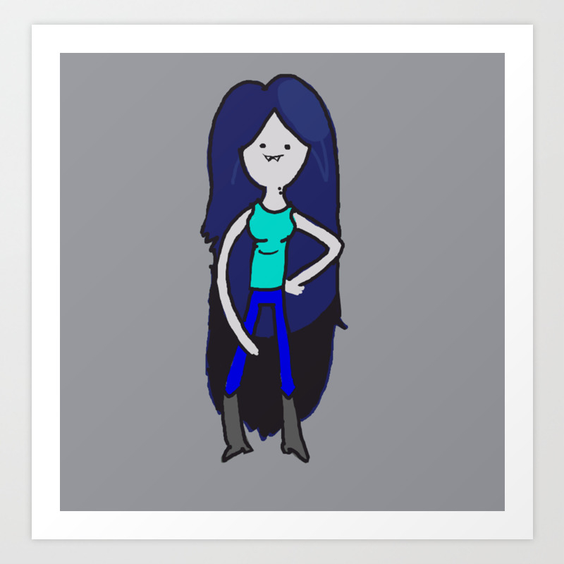 Marceline Abadeer Art Print By Roythehuman Society6 My fan art of marceline in my art style! marceline abadeer art print by roythehuman