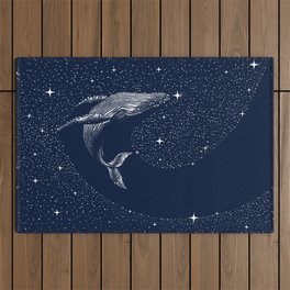 starry whale Outdoor Rug