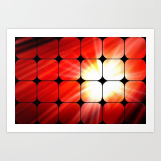 Windows as the sun. Art Print