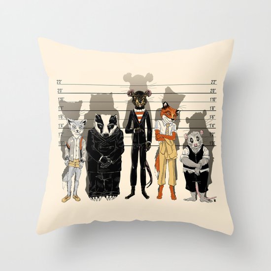 Unusual Suspects Throw Pillow