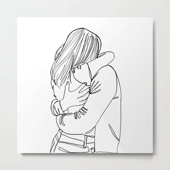 Patch up with a Hug Metal Print