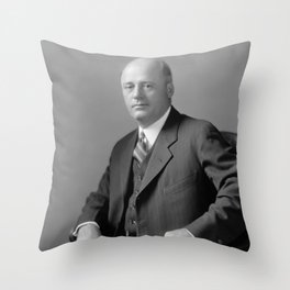 Sam Rayburn Portrait - 43rd Speaker Of The House Throw Pillow