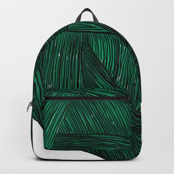 Green Yarn Heart Backpack