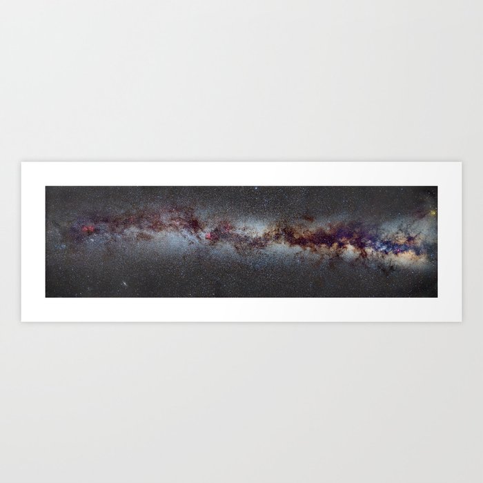 The Milky Way: from Scorpio and Antares to Perseus Art Print