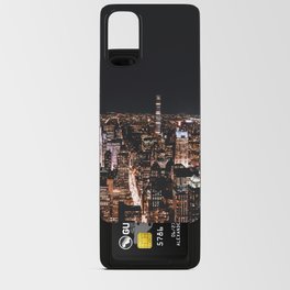 New York City Skyline at Night | Panoramic Photography Android Card Case