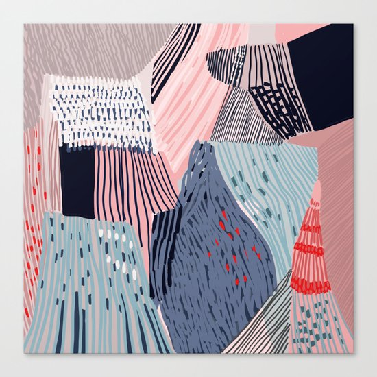 knit painting Canvas Print