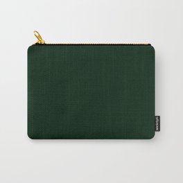Deep Dark Forest Green - Autumn / Fall / Winter - Block Colours - Nature / Trees Carry-All Pouch