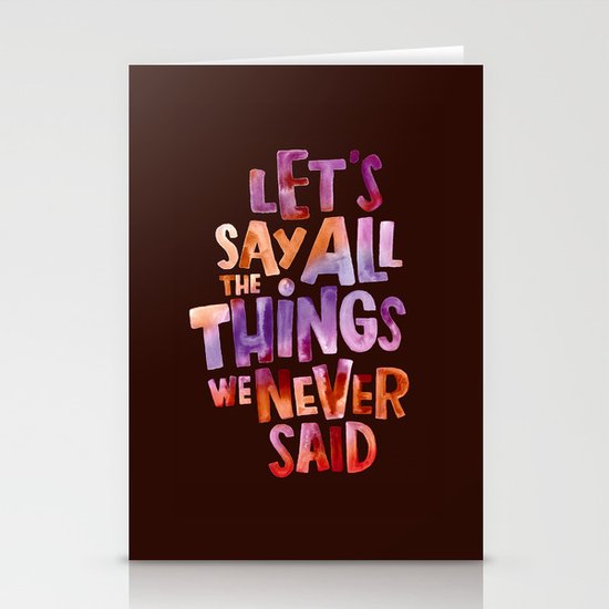 All The Things Stationery Cards