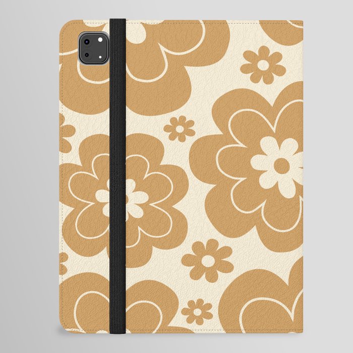 Retro Flower Pattern 610 iPad Folio Case