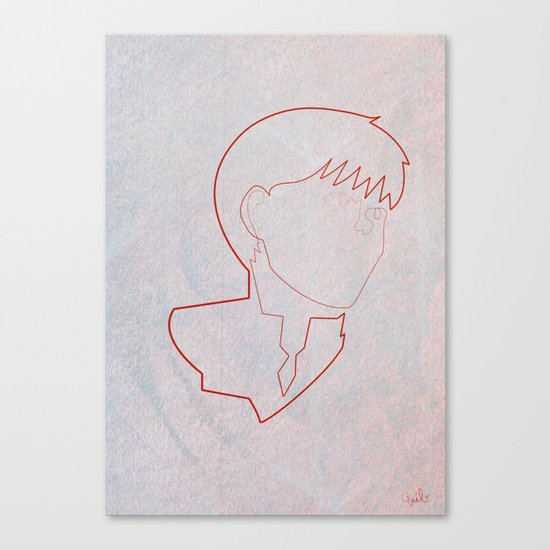 One line Akira: Kaneda Canvas Print
