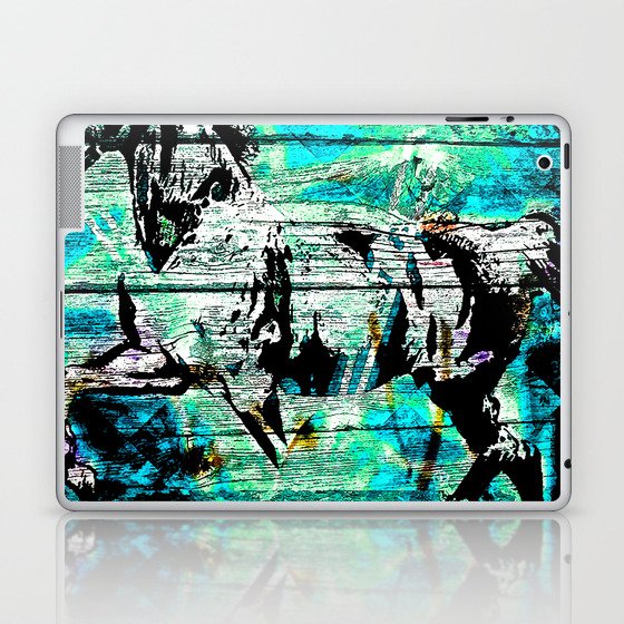 Horse on Driftwood Laptop & iPad Skin