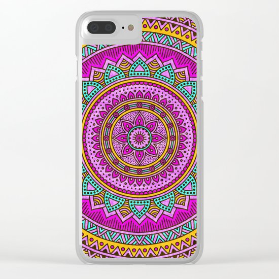 Hippie mandala 94 Clear iPhone Case