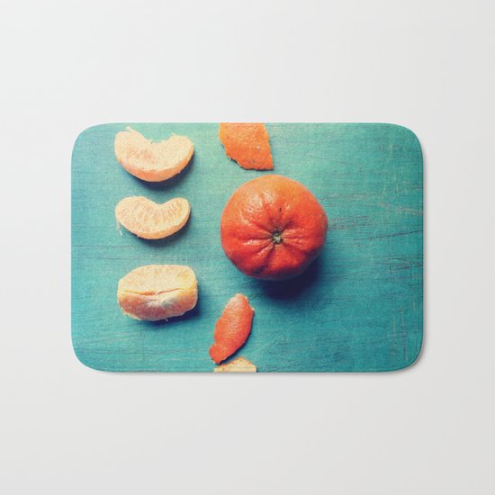 Orange Wedge Bath Mat