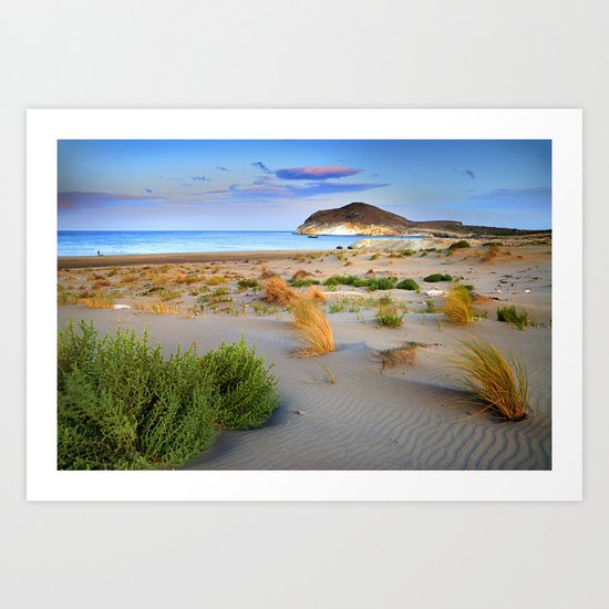 "Genoveses Beach" Sunset at beach Art Print