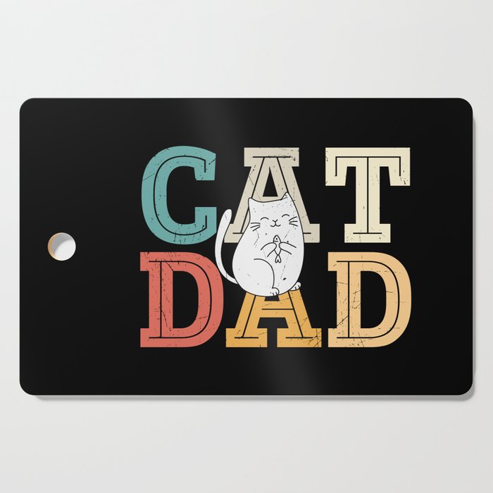 Cat Dad Cutting Board