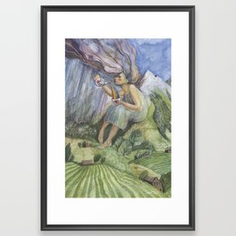 Rainbow tea Framed Art Print