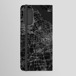 Shanghai City Map of China - Full Moon Android Wallet Case