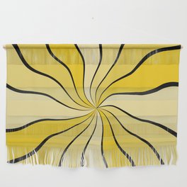 Wavy Rays (Mustard Yellow) Wall Hanging