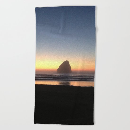 Sunset over the Pacific Beach Towel