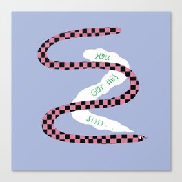 Supportive Snake Canvas Print
