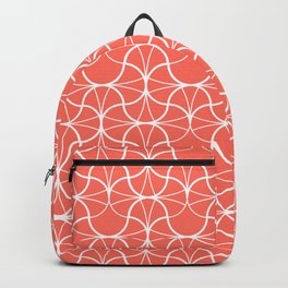 Geometric Pattern 003 - THE LIVING CORAL PANTONE COLOR OF THE YEAR 2019 Backpack