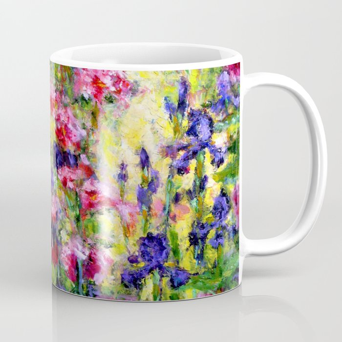 Purple Iris Garden Coffee Mug