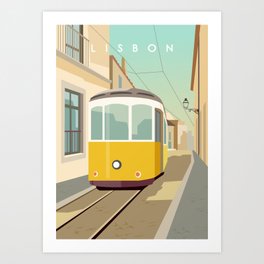 Lisbon Art Print | Tour, Holiday, Lisbonportugal, Portugal, Travel, Spain, Train, Europe, Graphicdesign, City 