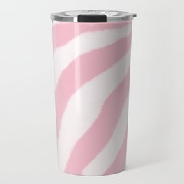 Pastel pink zebra print Travel Mug