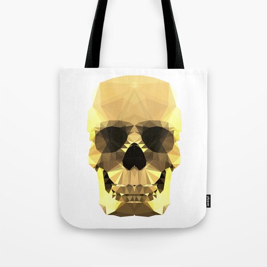 Polygon Heroes - Gold Skull Tote Bag