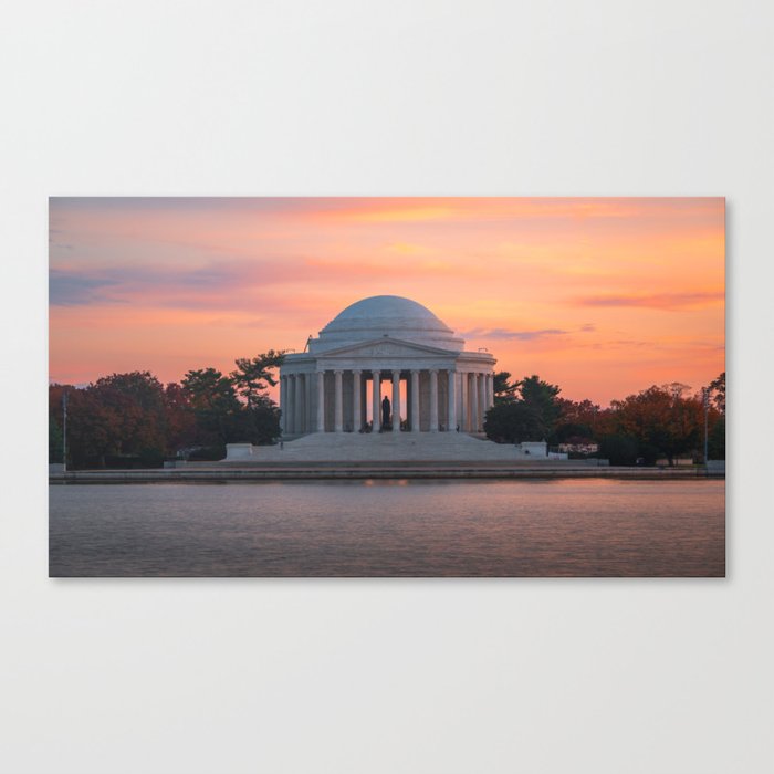 Jefferson Memorial at Sunset Canvas Print
