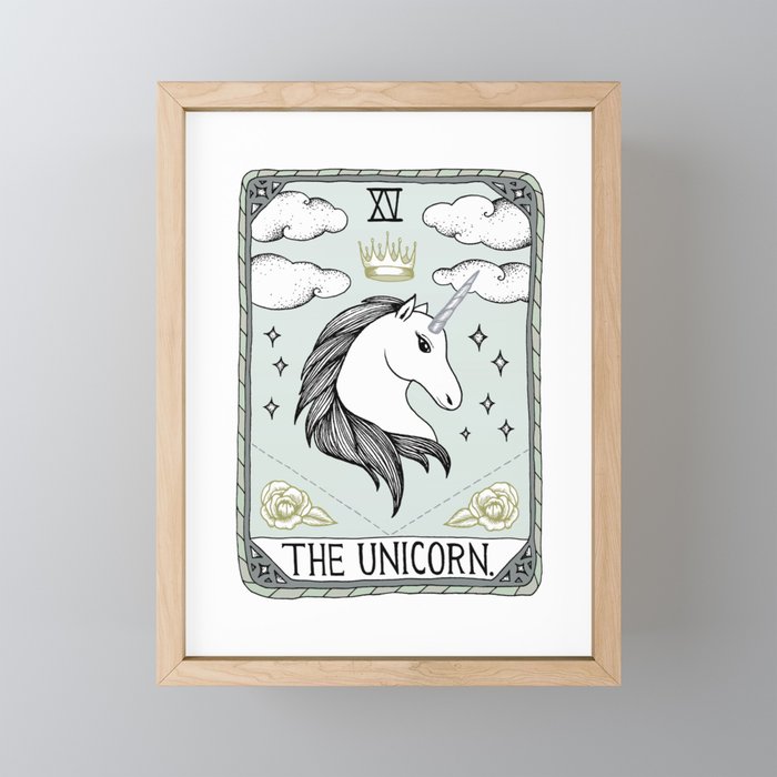 The Unicorn Framed Mini Art Print