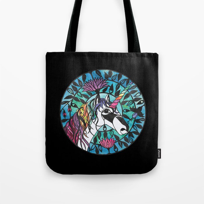 Unicorn - Paper cut design  Tote Bag