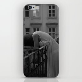 The last heartache - female figurative form cityscape portrait black and white photograph / photography iPhone Skin