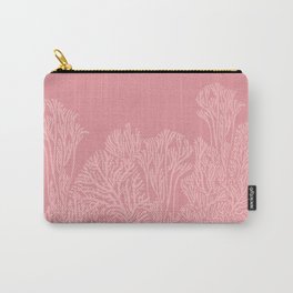 Dusty Pink Coral Garden Carry-All Pouch