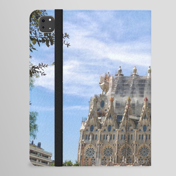 Spain Photography - Beautiful Basilica In Barcelona iPad Folio Case