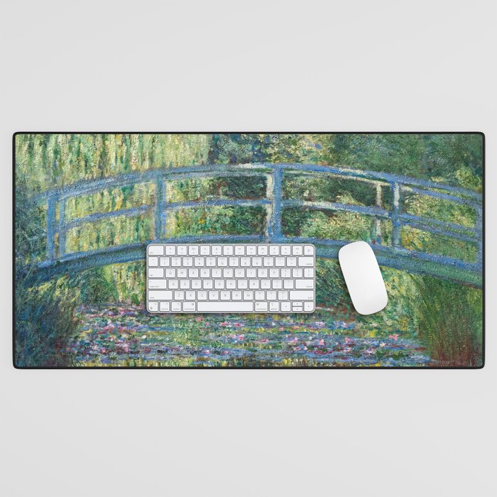 Claude Monet - Water Lily pond, Green Harmony Desk Mat