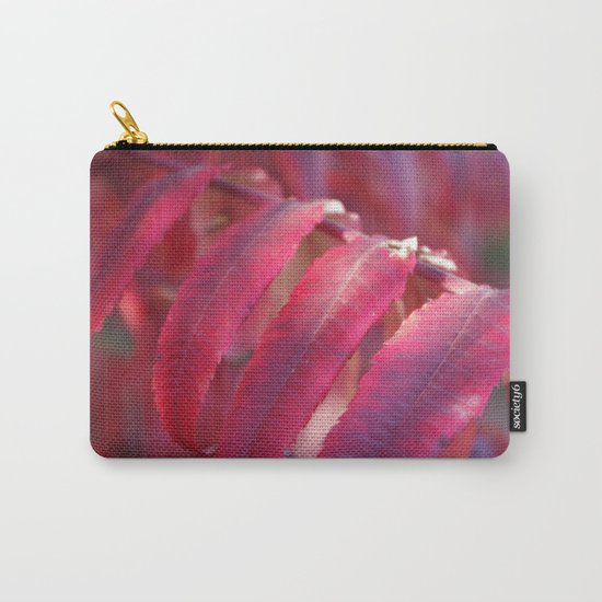 Radiant Red Sumac Leaves Carry-All Pouch