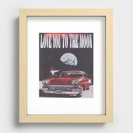 'Love You to the Moon'  Recessed Framed Print