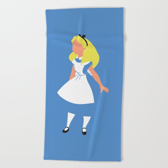 Alice in Wonderland Beach Towel