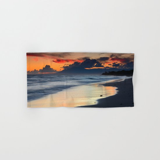 Magic red clouds. Sea dreams Hand & Bath Towel