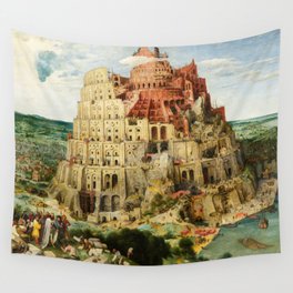 The Tower of Babel by Pieter Bruegel the Elder, 1563 Wall Tapestry