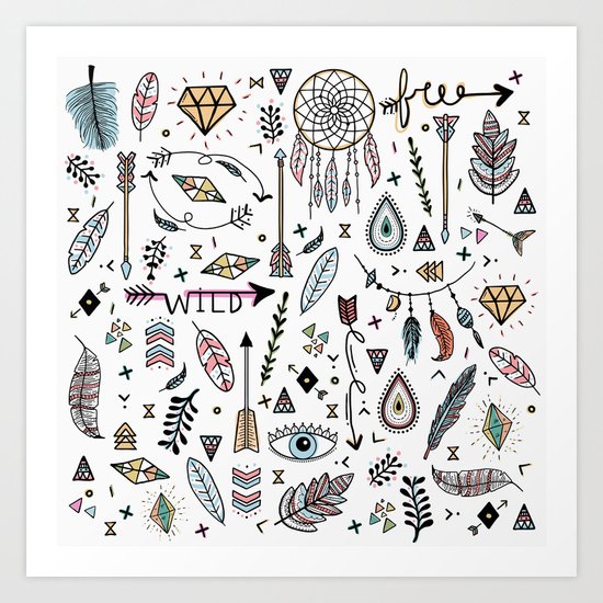 Boho Art Print