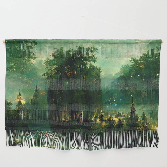 Walking into the forest of Elves Wall Hanging