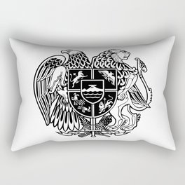 ARMENIAN COAT OF ARMS - Black Rectangular Pillow